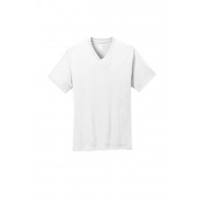 BCT53. UNISEX V-NECK UNDERSHIRTS-WHITE – SIZE S-XL