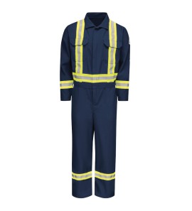 Bulwark CNBCNV Men's Midweight Nomex FR Premium Coverall with CSA Compliant Reflective Trim