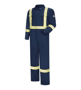 Bulwark CTBANV Men's Premium Coverall with Reflective Trim