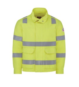 Bulwark JMJ6HV Hi-Visibility Lined Bomber Jacket