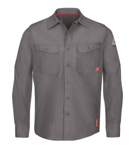 Bulwark QS40GY iQ Series Endurance Collection Men's FR Work Shirt