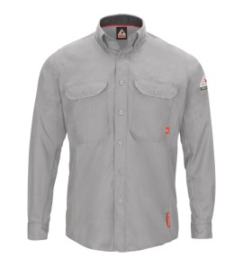 Bulwark QS52LG Men's iQ Series Comfort Woven Long Sleeve Lightweight Shirt