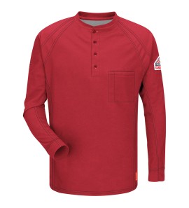 Bulwark QT20RD iQ Series? Comfort Knit Men's FR Henley