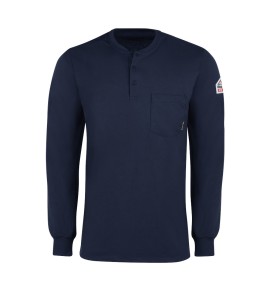 Bulwark SEL2NV Men's Lightweight FR Henley