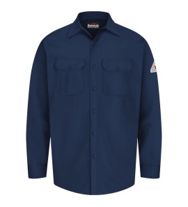 Bulwark SEW2NV Men's Midweight Excel FR Work Shirt