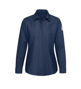 Bulwark SLS3NV Women's Pocketless Work Shirt