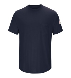 Bulwark SMT6NV Men's Lightweight FR Short Sleeve T-Shirt