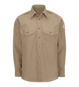 Bulwark SNS2TN Men's Lightweight Nomex FR Snap-Front Shirt