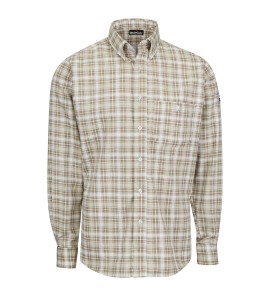 Bulwark SLP2KH Men?s Long Sleeve Plaid Dress Shirt