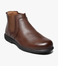 LOEDIN WORK STEEL TOE BROWN  Plain Toe Gore Boot