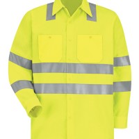 Men's Hi-Visibility Long Sleeve Work Shirt - Type R, Class 2