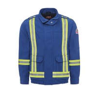 Men's Lightweight Nomex FR Lined Bomber Jacket with Reflective Trim