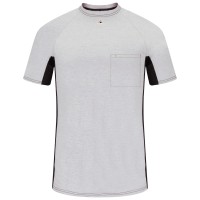 Men's FR Short Sleeve Base Layer with Concealed Chest Pocket