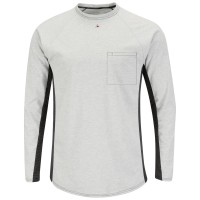 Men's FR Long Sleeve Base Layer with Concealed Chest Pocket