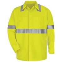Men's Midweight FR Hi-Visibility Work Shirt