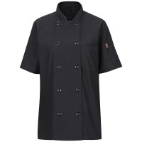 Women's Short Sleeve Chef Coat with OilBlok + MIMIX