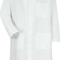 Gripper-Front Butcher Frock