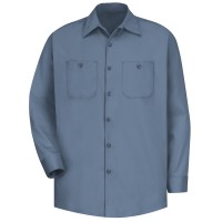 Men's Long Sleeve Wrinkle-Resistant Cotton Work