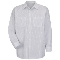 Men's Long Sleeve Industrial Striped Work Shirt