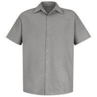 Men's Short Sleeve Specialized Pocketless Work Shirt