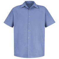 Men's Short Sleeve Specialized Pocketless Work Shirt