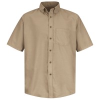 Men's Short Sleeve Poplin Dress Shirt