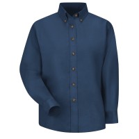 Women's Long Sleeve Poplin Dress Shirt