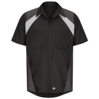 Men's Short Sleeve Tri-Color Shop Shirt