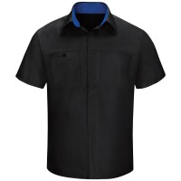Men's Short Sleeve Performance Plus Shop Shirt With Oilblok Technology